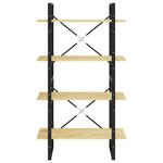 vidaXL Bibliothèque à 4 niveaux 80x30x140 cm bois de pin massif