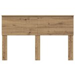 vidaXL Tête de lit Chêne artisanal 140 cm Bois d'ingénierie