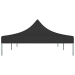 vidaXL Toit de tente de réception 6x3 m Noir 270 g/m²