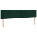 vidaXL Sommier à lattes de lit avec matelas LED Vert foncé 180x200 cm