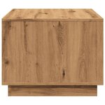 vidaXL Table basse chêne artisanal 55x55x42 cm bois d'ingénierie