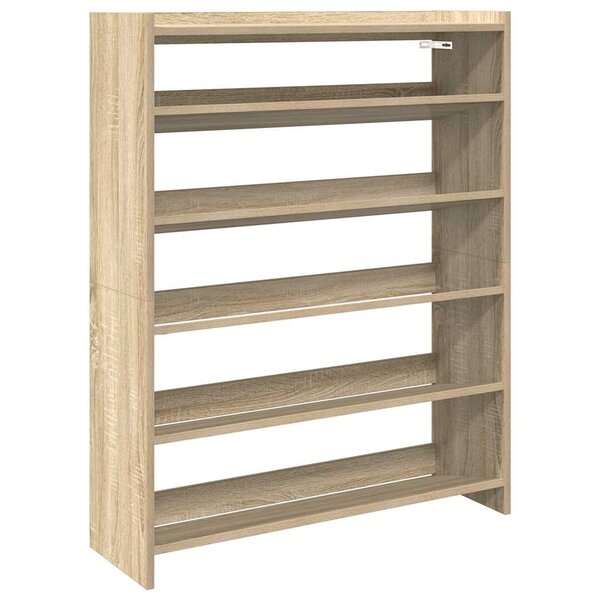 vidaXL Étagère à chaussures chêne sonoma 80x25x100cm bois d'ingénierie