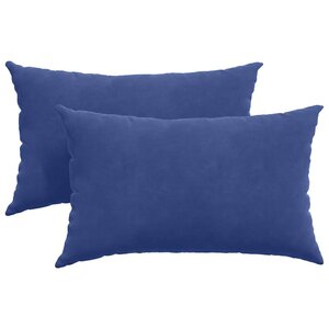 vidaXL Coussins de canapé 2 Pièces Bleu police 50 x 30 cm
