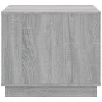 vidaXL Table basse sonoma gris 51x50x44 cm bois d'ingénierie