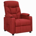 vidaXL Fauteuil inclinable Rouge bordeaux Tissu