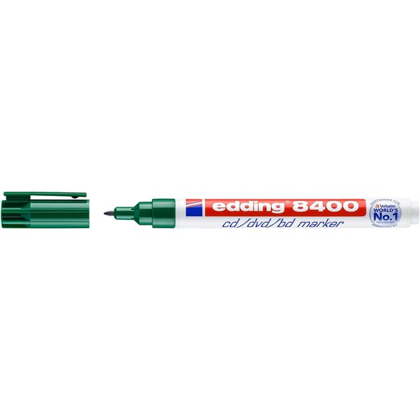 Marqueur cd-dvd-bd 8400 vert 0 5-1 mm EDDING