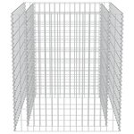 vidaXL Lit surélevé à gabion Acier galvanisé 90x90x100 cm