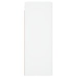 vidaXL Armoires murales 2 Pièces blanc bois d'ingénierie