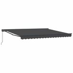 vidaXL Auvent Rétractable Anthracite 400x300 cm tissu