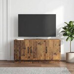 vidaXL Meuble TV Bois ancien 99 x 34 5 x 47 cm Bois d'ingénierie