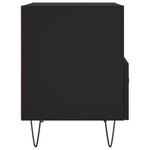 vidaXL Tables de chevet 2 Pièces noir 40x35x47 5 cm bois d’ingénierie