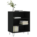 vidaXL Buffet noir 57x35x70 cm bois d’ingénierie