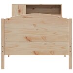 vidaXL Lit bibliothèque sans matelas 75x190 cm bois de pin massif