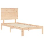 vidaXL Cadre de lit sans matelas bois de pin massif