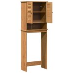 vidaXL Armoire de toilette VIGO marron miel 60 x 27 x 161 cm