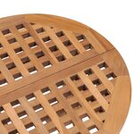 vidaXL Ensemble à manger d'extérieur pliable avec coussin 3 Pièces Teck