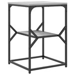 vidaXL Table d'appoint Grise Sonoma 41x40x60 cm en bois d'ingénierie