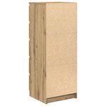 vidaXL Buffet et tiroirs chêne artisanal 37 5x35x99 cm bois ingénierie