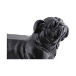 Esschert design banc de jardin bouledogue noir av14