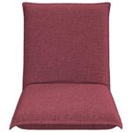 vidaXL Fauteuil de sol ajustable Bordeaux Tissu
