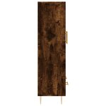 vidaXL Buffet haut chêne fumé 69 5x31x115 cm bois d'ingénierie