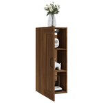 vidaXL Armoire suspendue Chêne marron 35x34x90 cm Bois d'ingénierie