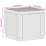 Keter Pouf de rangement Cube avec coussin Graphite