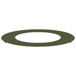 vidaXL Anneau d'arbre plat Vert olive Ø50 / 80 cm Acier