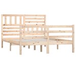 vidaXL Cadre de lit sans matelas bois massif 140x200 cm