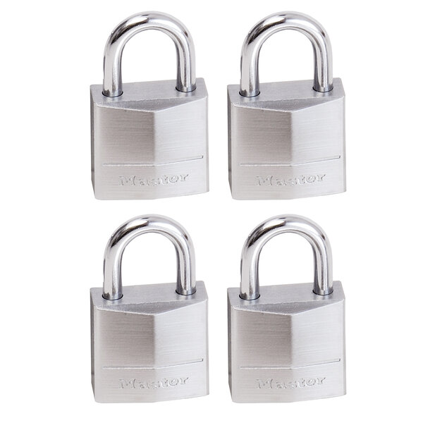 Pack de 4 Cadenas Marins avec Clés  Gris  3 4 x 2 x 1 cm