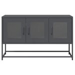 vidaXL Meuble TV anthracite 100 5x39x60 5 cm acier laminé à froid