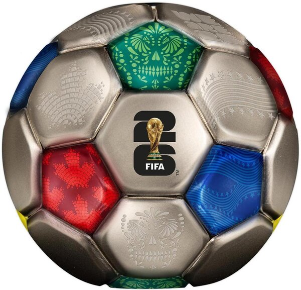 Pièce de monnaie en Argent 10 Dollars g 93.3 (3 oz) Millésime 2026 FIFA SPHERICAL FOOTBALL
