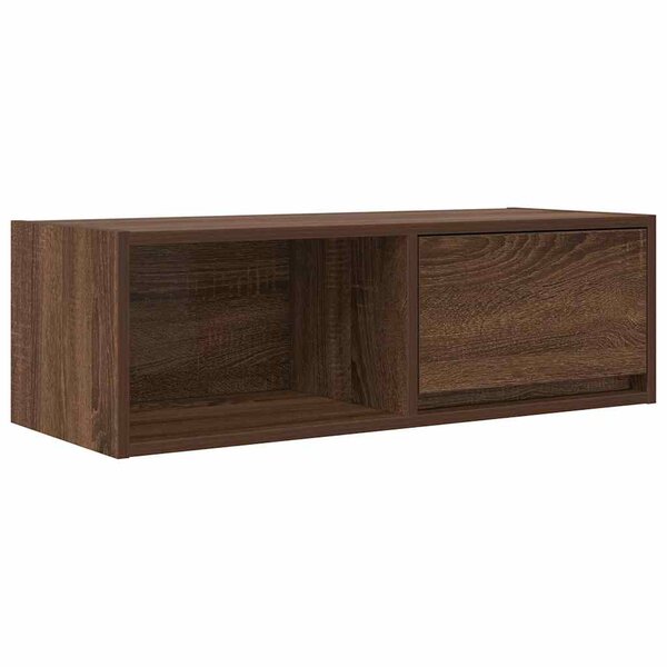 vidaXL Meuble TV chêne marron 80x31x25 5 cm bois d'ingénierie