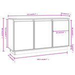 vidaXL Buffet 111x34x60 cm Bois massif de pin