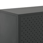 vidaXL Buffet haut Anthracite 80x35x135 cm Acier