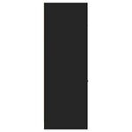 vidaXL Armoire d'apothicaire noir 40x41x118 cm bois d'ingénierie
