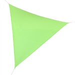 Voile d’ombrage triangulaire verte 3,6 m