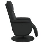 vidaXL Fauteuil de massage inclinable Noir Simili cuir