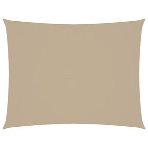 vidaXL Voile de parasol tissu oxford rectangulaire 6x7 m beige