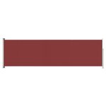 vidaXL Auvent latéral rétractable de patio 180x600 cm Rouge