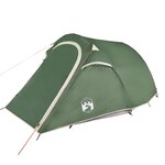 vidaXL Tente de camping tunnel 3 personnes vert imperméable