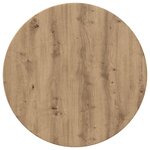 vidaXL Plateau de table chêne artisanal 60 x 60 x 1.5 cm