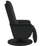 vidaXL Fauteuil de massage pivotant Noir 71 x 90 x 105 cm Simili cuir