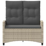 vidaXL Banc de jardin avec oreiller 105 x 60 x 112 cm acier