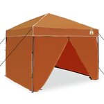 vidaXL Tente à abri Orange 250 x 250 x 227 / 236 / 245 cm Tissu Oxford