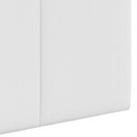 vidaXL Tête de lit suspendue Avec lumière LED Blanc Tissu
