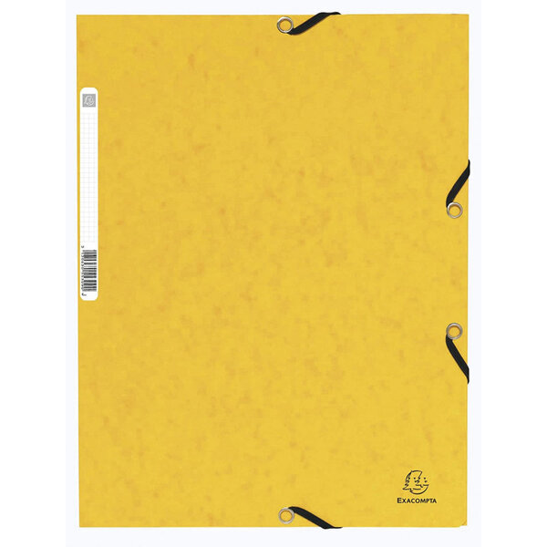 Chemise 3 rabats jaune - exacompta