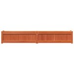 vidaXL Jardinières 2 Pièces cire marron bois de pin massif