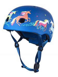 Casque Velo et Trottinette Licorne boucle magnétique lumière LED intégrée  Taille M