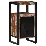 vidaXL Ensemble de mobilier de salle de bain avec étagère avec stockage avec porte 3 Pièces